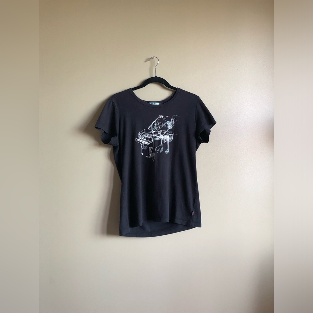 Baleno Boys Black Piano Graphic tee Short sleeve Shirt Size XL